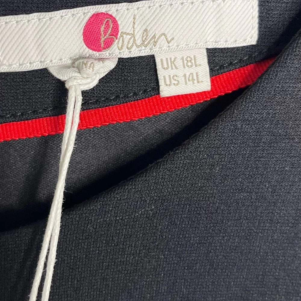 Boden Emily Ponte Midi Dress Black and White
Scoop Neck Size 14L NWT - Picture 5 of 11